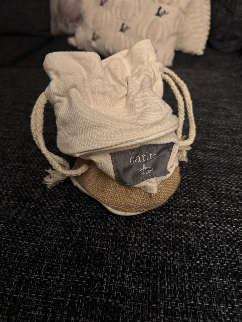 Cutest Canvas Garlic Bag